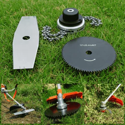 Kit Acessórios Lâminas Para Roçadeira Discos De Corte Trimmer Corrente Universal Ótima Qualidade