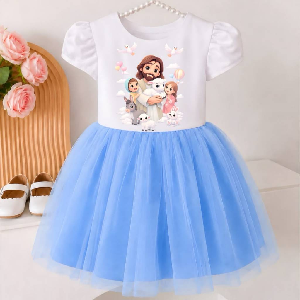 VESTIDO INFANTIL O MAIOR PINTOR DO MUNDO, JESUS