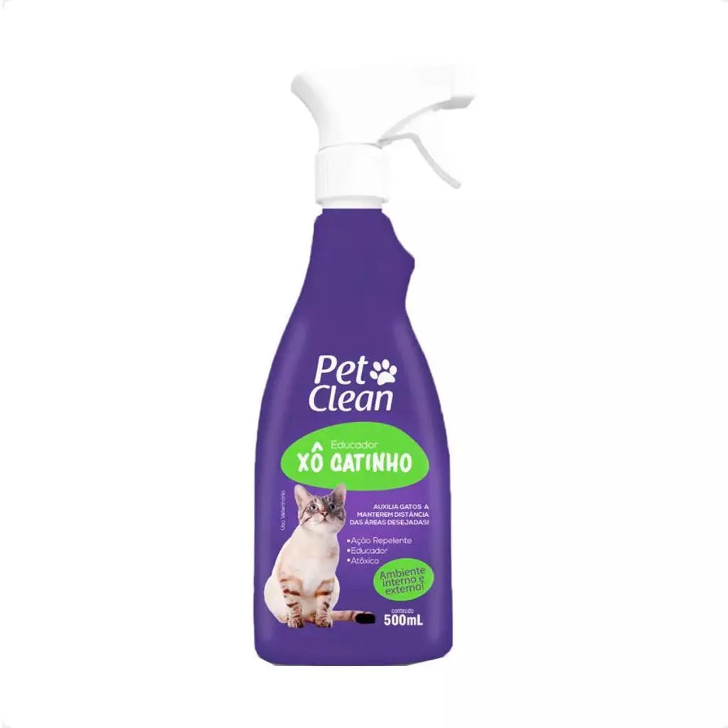 Afasta Gatos Xô Gatinho Pet Clean 500 ml Educador Xixi no Lugar Certo Promoção Envio Imediato