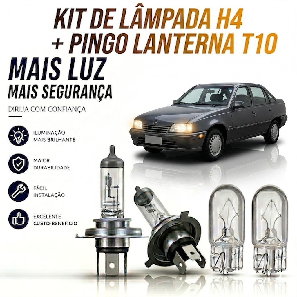 Lampada farol BAIXO / ALTO + LANTERNA CHEVROLET KADETT 1985/1996