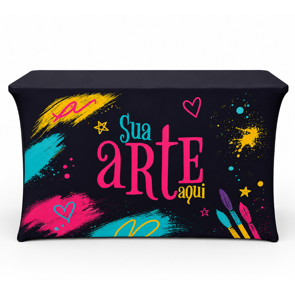 Capa Mesa Sublimada Personalizada Festa Alta Qualidade