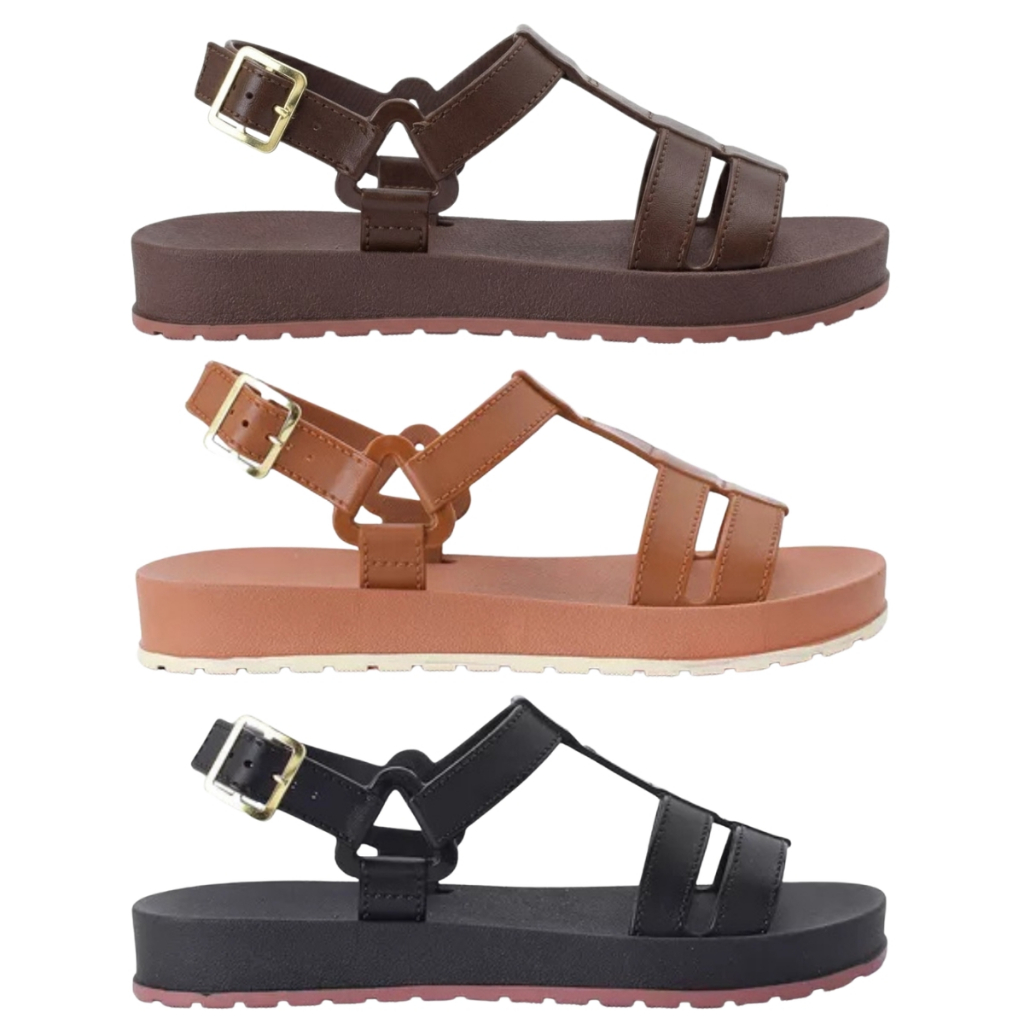 Kit 3 Pares Sandália Papete Feminina Elegante Trendy Casual Estilo e Confortável para Trabalho