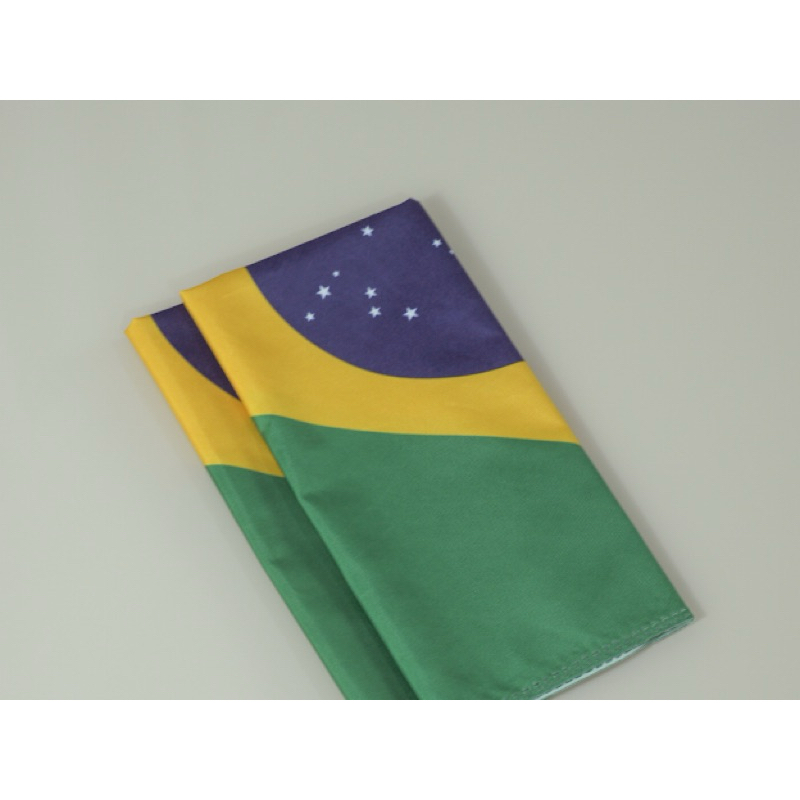 Kit de 2 Produtos Multiuso para Copa do Mundo 2 Peças 47cm x 47cm 100% Poliéster Microfibra Estampa Digital
