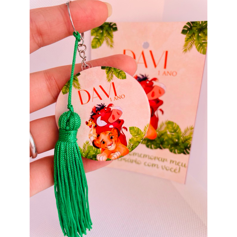 Chaveiro Personalizado Rei Leão | Chaveiro Acrílico | Lembrancinhas Rei Leão  | Aniversário Rei Leão