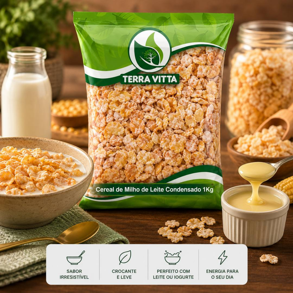 Cereal de Milho Sabor Leite Condensado