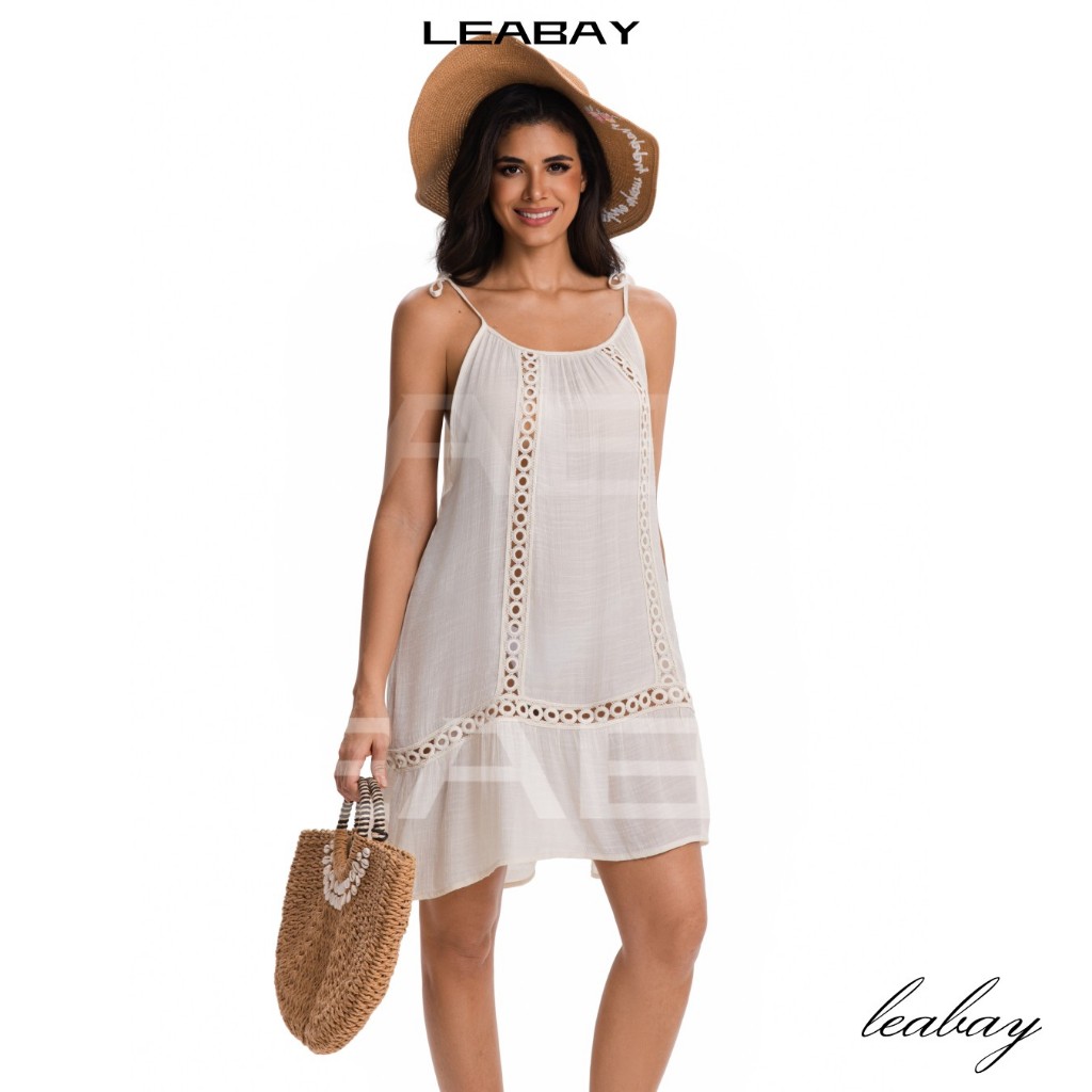 Vestido de Alça Fina Evasê Saída de Praia Verão, Vestido alça fina, Vestido Curto Feminino Sem manga,moda praia feminina — imagem 2 de 2