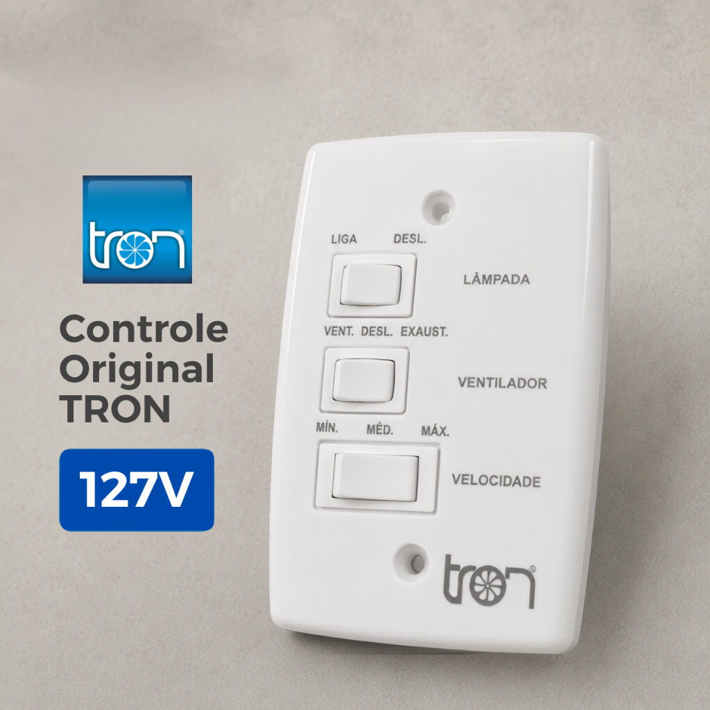 Controle Chave Interruptor para ventilador de teto 127v Tron