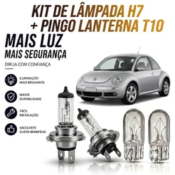 Lâmpada farol BAIXO / ALTO + LANTERNA NEW BEETLE 2000 ATÉ 2012