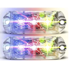 Par Strobo Endereçável Ajk Rgb 6w 8cores 12 Efeitos Barato!