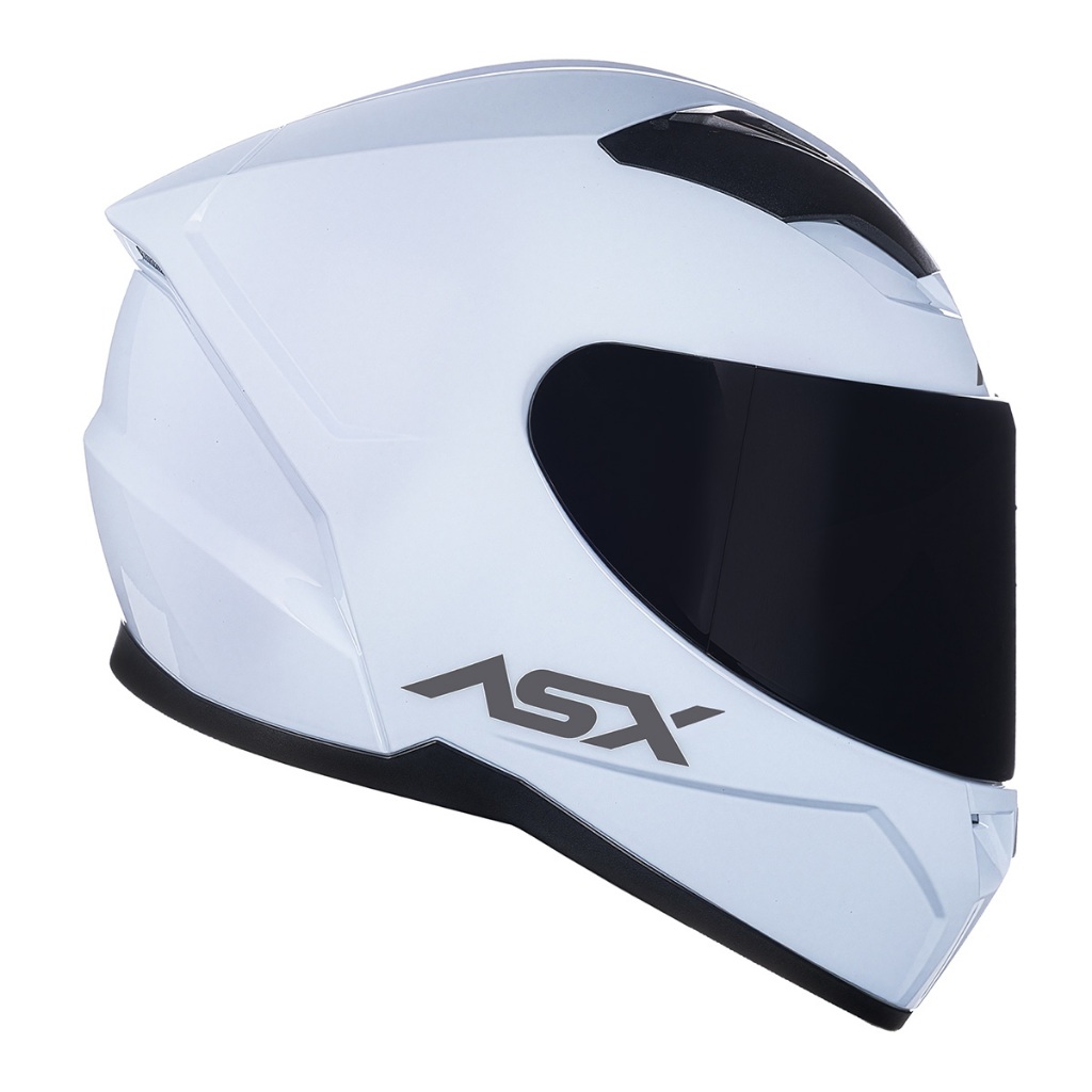 Capacete Masculino Feminino Asx City Solid Branco Brilhante