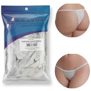 Pacote Kit 25 Calcinha Descartável Depilação Estética