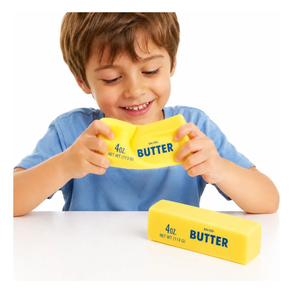 Squishy de Manteiga Super Macio e Lento, Presente Antiansiedade para o Natal