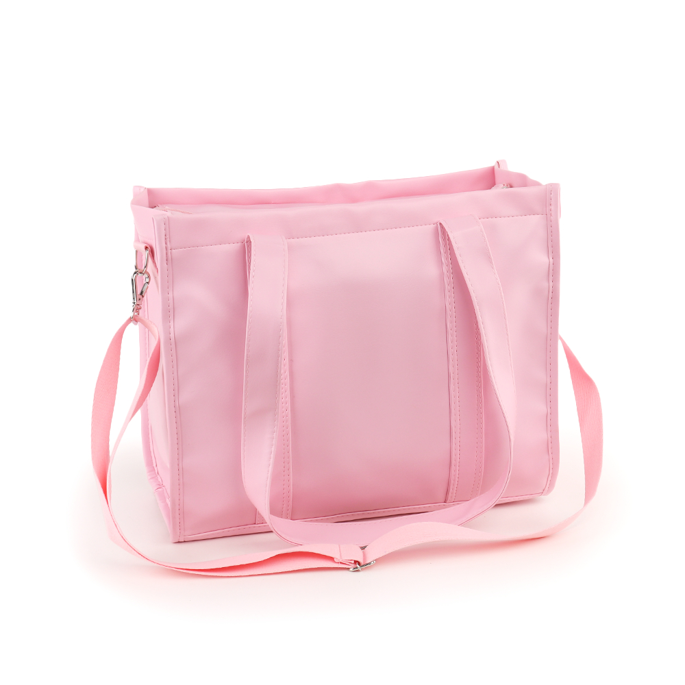 Bolsa Tote Midi com Alça Rosa Yogurte