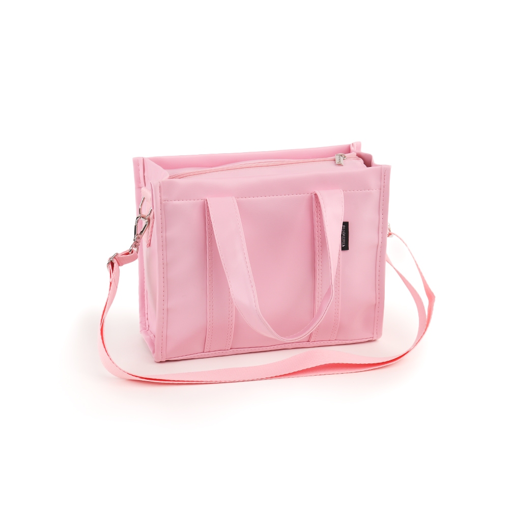 Bolsa Tote Mini com Alça Rosa Yogurte