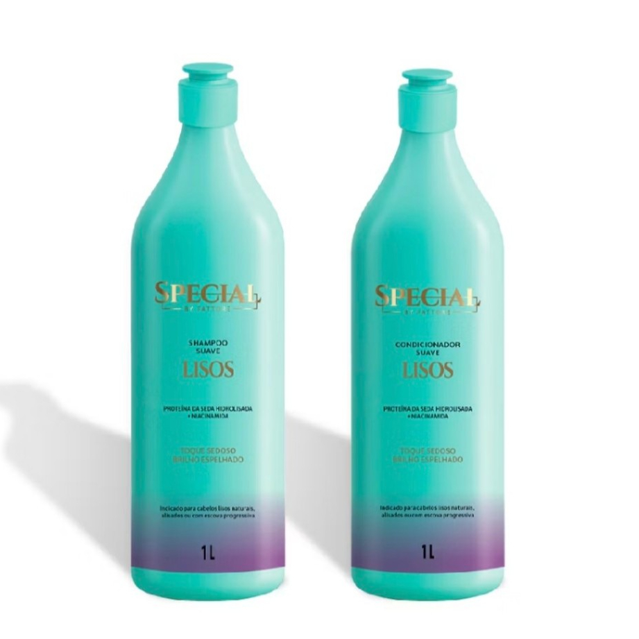 Kit Shampoo e Condicionador 1L  - Liso Perfeito com Niacinamida Fattore Special