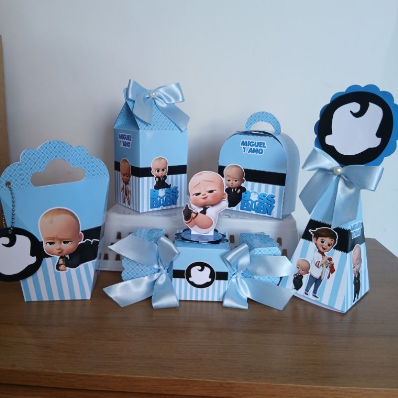 Kit Caixas Personalizadas O Poderoso Chefinho / Lembrancinha de Festa /Aniversário / Comemoração