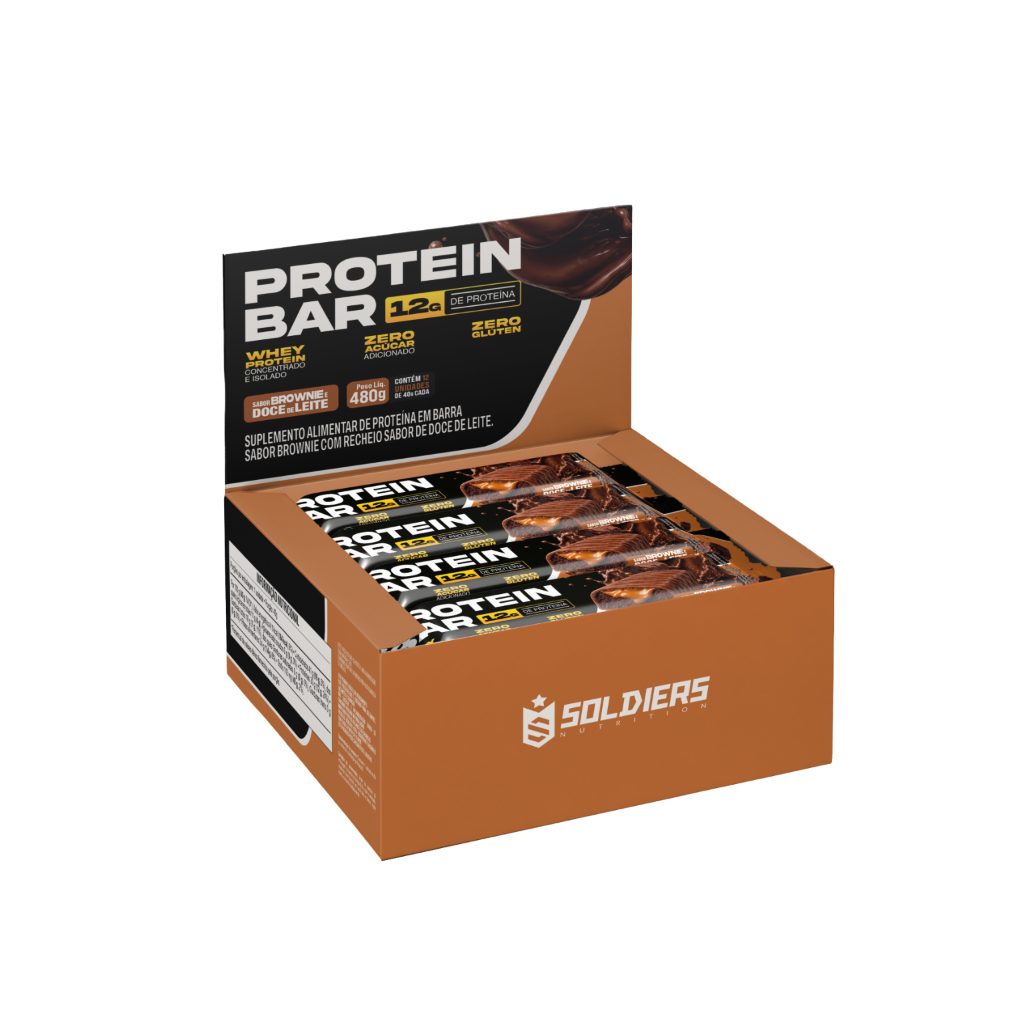 Barra De Proteína 40g Caixa C/ 12 Un - Soldiers Nutrition