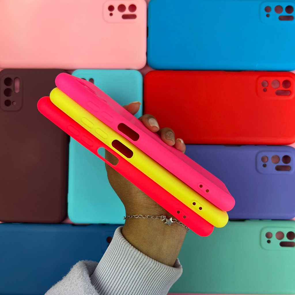 Capinha para Xiaomi Poco M3 Pro /Redmi Note 10 (5G)/ Capa Case Silicone Aveludada Colorida Forrada (CF26)