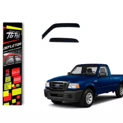 Calha de Chuva Ford Ranger 1996 a 2012 Cabine Dupla 4P TG Poli Defletor 4P Protetor Fumê