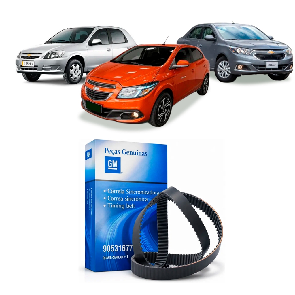 Correia Dentada 8v Hnbr Onix Prisma Agile Celta Montana Spin Meriva Idea Punto Stilo 90531677 gm
