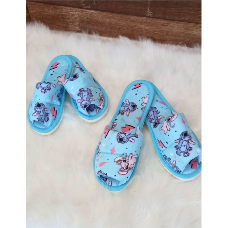 Pantufas Feminina, Chinelinho de Pano Adulto e Infantil. Pantufas de Pano Aberta