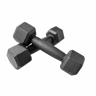 Par Halter Sextavado Pintado 1 a 5 Kg Ferro Fundido Peso Musculação Academia Treino Funcional