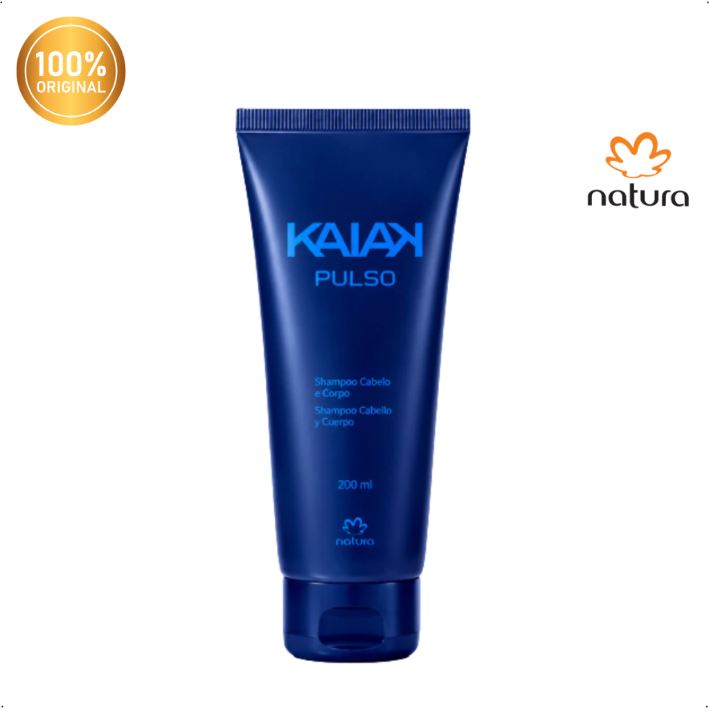 Natura Kaiak Pulso Masculino Shampoo Cabelo e Corpo 200ml