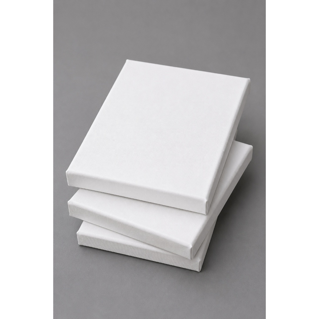 Kit 20 Telas Para Pintura 10x15cm Algodão com Armação de Madeira