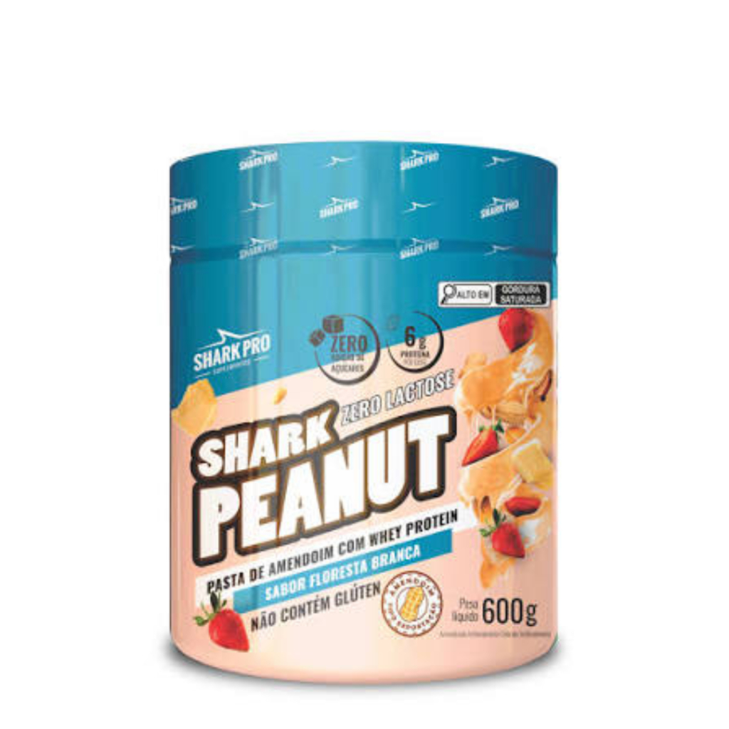 Shark Peanut Pasta De Amendoim C/Whey Protein -  600g Gourmet - Shark Pro