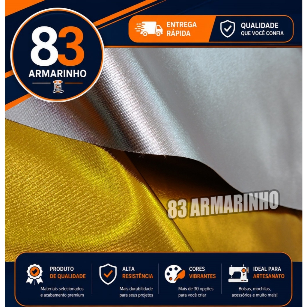 Nylon 600, Nylon Emborrachado Dourado ou Prata
