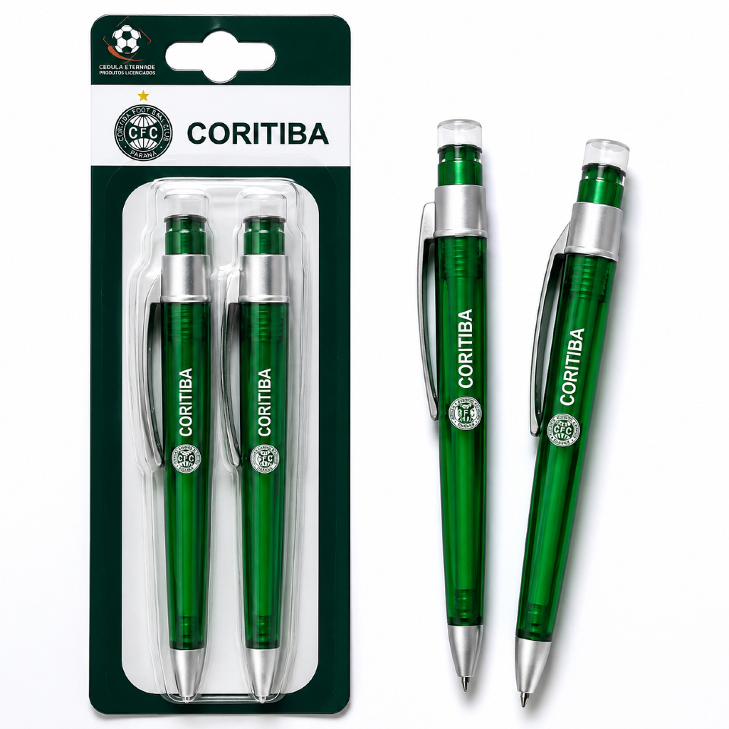 CONJUINTO DE 2 CANETAS OFICIAIS DO CORITIBA