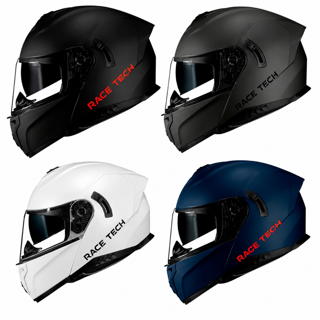 Capacete Escamoteável Race Tech Signal Monocolor