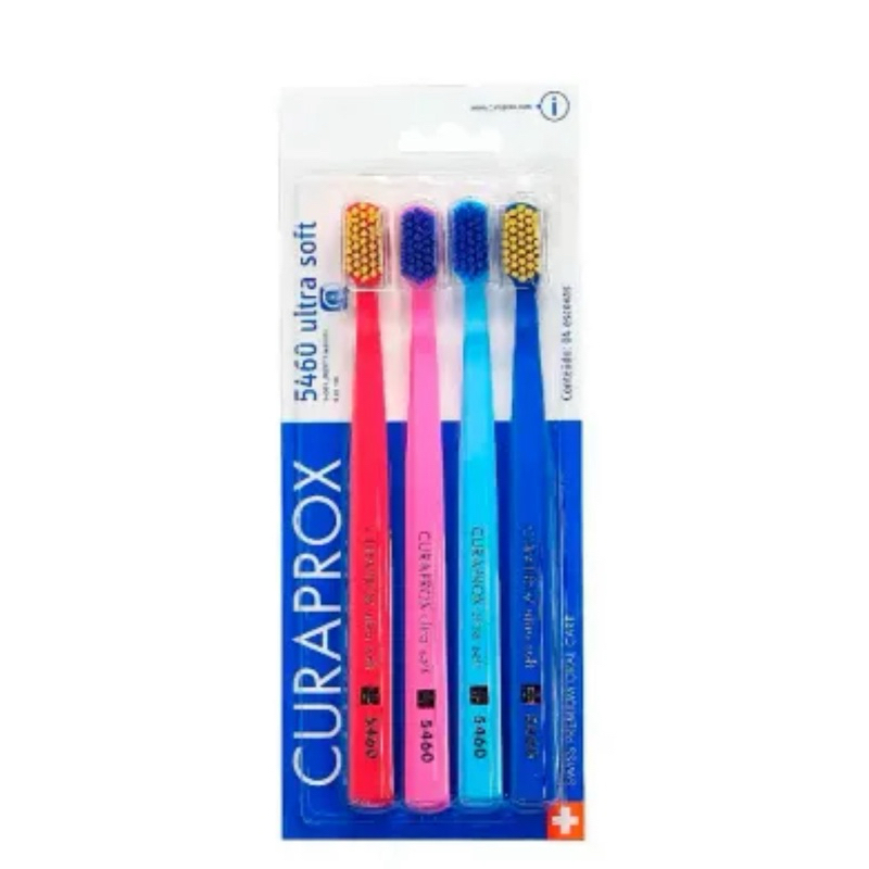 Escova Dental Curaprox Ultra Soft 5460 Cores Sortidas 4 Unidades