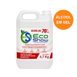 Álcool Em Gel 70% Galão 5 Litros Antisséptico Eco show