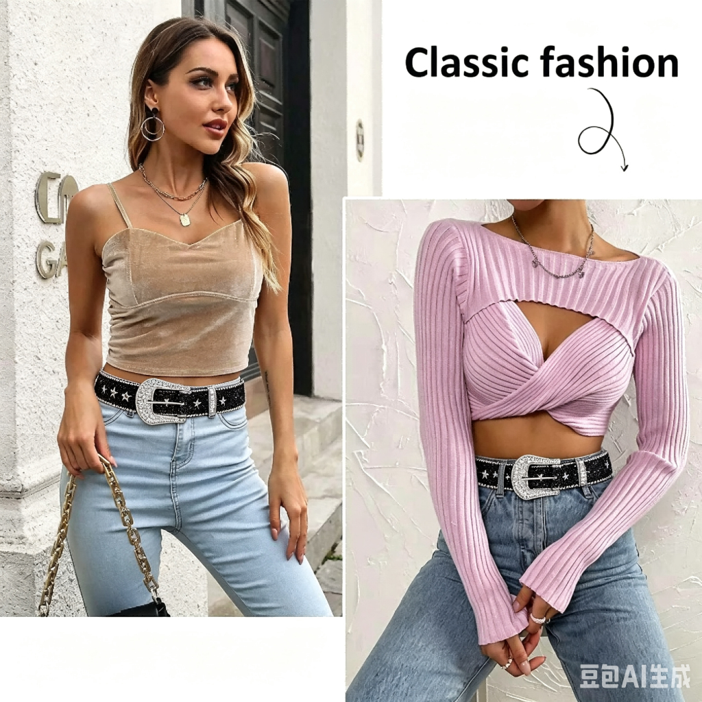 Cinto Country Feminino - com Rhinestone De Couro De PU Cowboy Ocidental Y2K Moda Para Meninas Jeans -BT — imagem 3 de 3