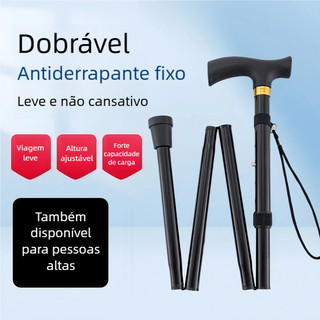 Bengala de caminhada ajustável antiderrapante design ergonômico confortável