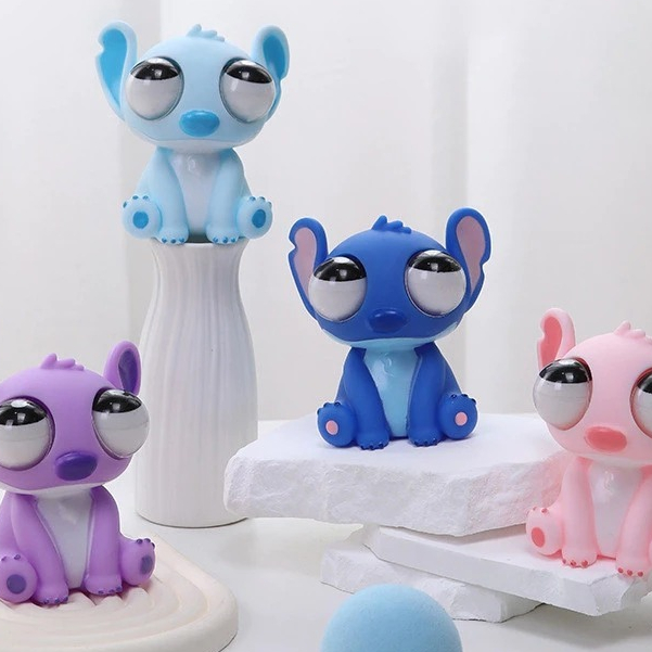 Stitch Brinquedo De Descompressão Figura Dos Desenhos Animados Modelo Trabalho Alívio Do Estresse Boneco Macio