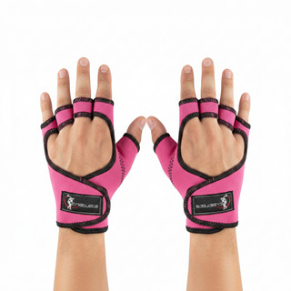 Luva Academia Feminina Neoprene 3mm Rosa Musculação E Treino