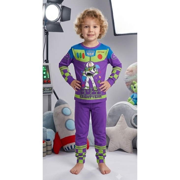 Pijama infantil personagem Buzz Lightyear EspaçoLZA
