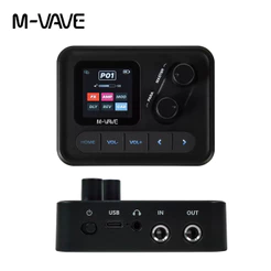 M-VAVE Pocket AMP – Processador multiefeitos para guitarra com tela HD de 1,54" / Cadeia de efeitos personalizável 6+1