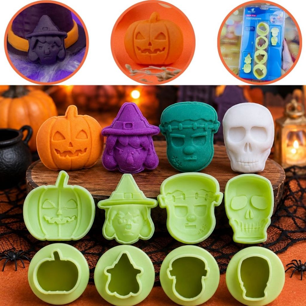 KIT MOLDES HALLOWEEN PARA EJETOR MAX - BLUESTAR (CHOCO)
