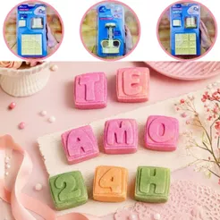 KIT PARA EJETOR MAX BLUESTAR LETRAS ALFABETO E NÚMEROS BLUE STAR (CHOCO)