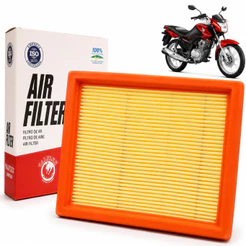 Filtro Ar Honda CG 150 Titan Fan 2009 a 2013 Bros 125 150 160 2003 a 2018 Pop 100 110i 2017 a 2026
