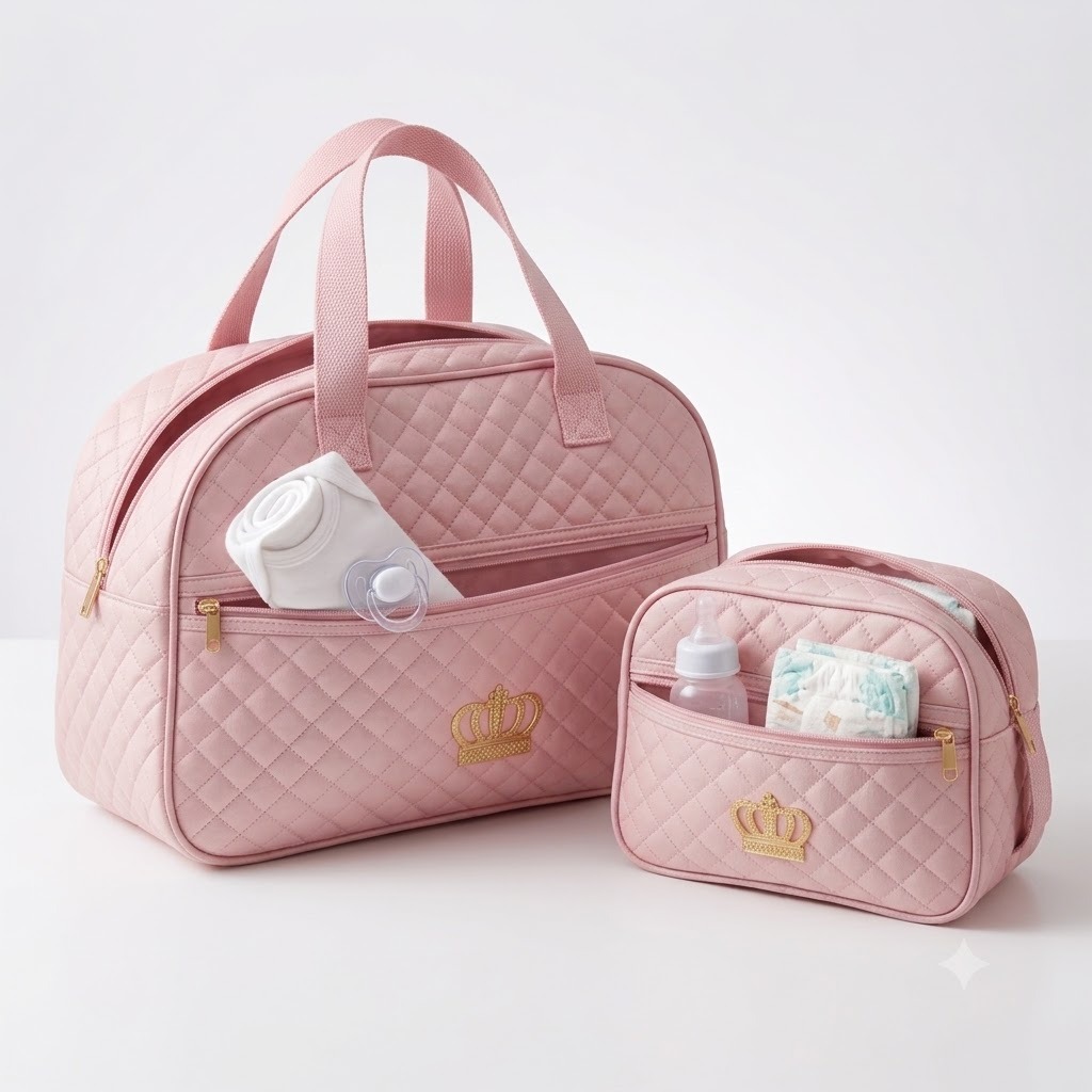 Kit Bolsas de Maternidade Mala Mochila Reforçado Impermeável Bebes Menino Menina Unisex