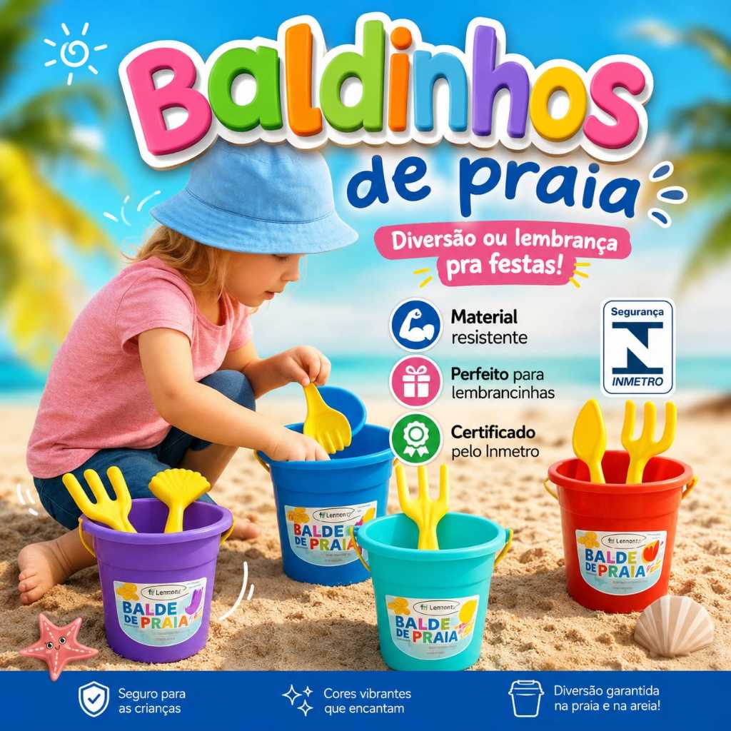 Kit  24  Baldinhos de Praia p/ diversão ou lembrancinha de festa