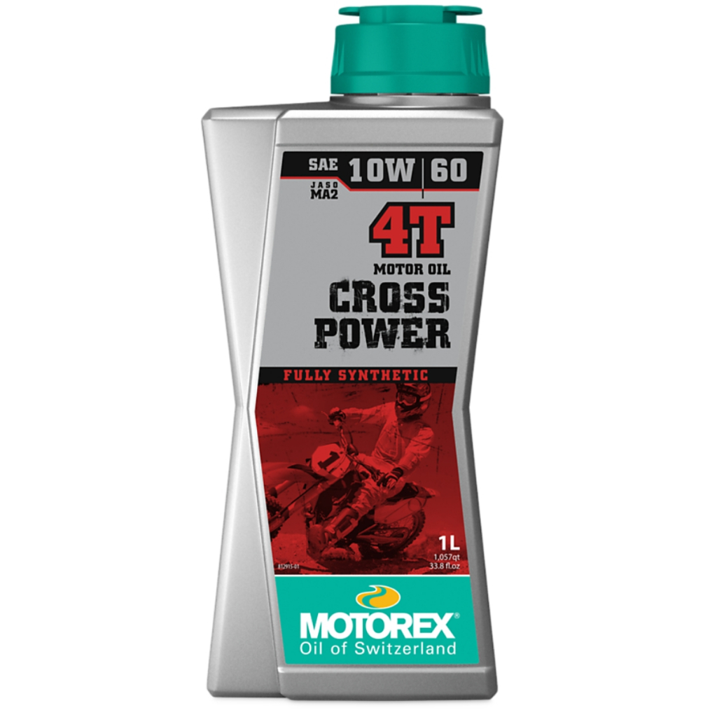 Óleo de Motor Motorex Cross Power 10W60 100% Sintético 4T Off Road 1Litro
