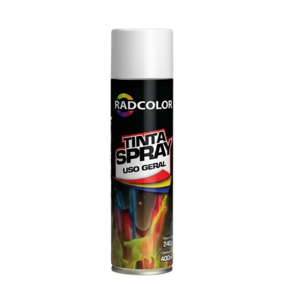 Tinta Spray Uso Geral E Automotivo Cores 400ml Radnaq — imagem 2 de 2