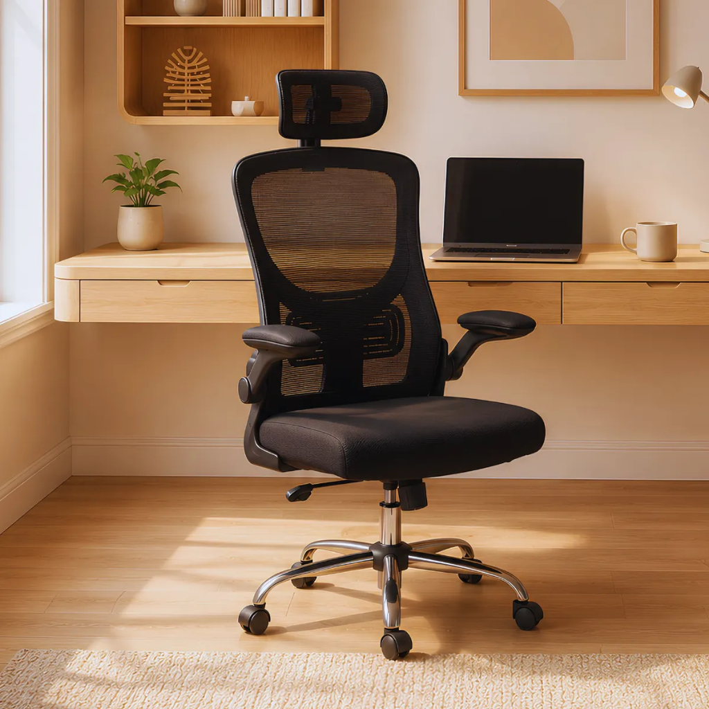 Cadeira Gamer Presidente de Escritório Preta Ergonômica High Premium Office Chai