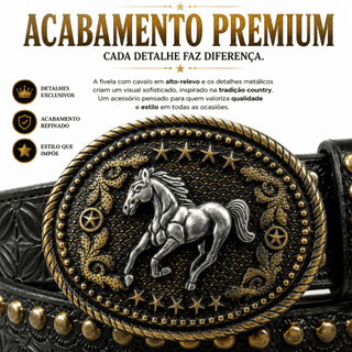 Cinto Country Feminino e Masculino Cowboy Cavalo | Rodeio, Cavalgada e Festa Junina