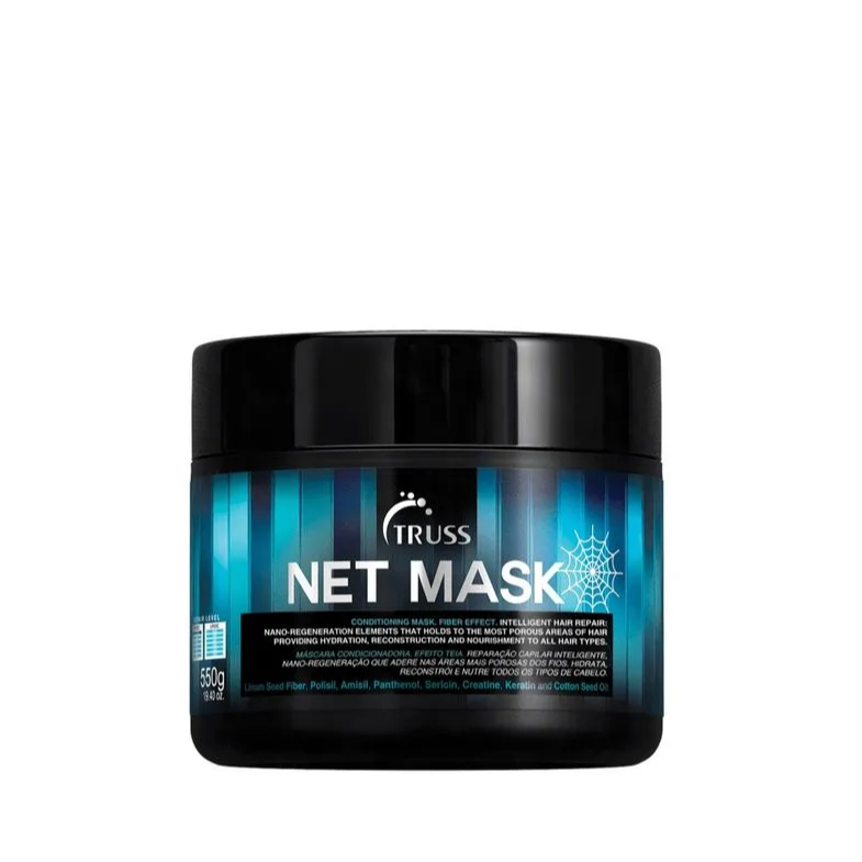 Kit Truss Net Mask 550g + Uso Obrigatório Spray 260ml Original | Reconstrução Capilar